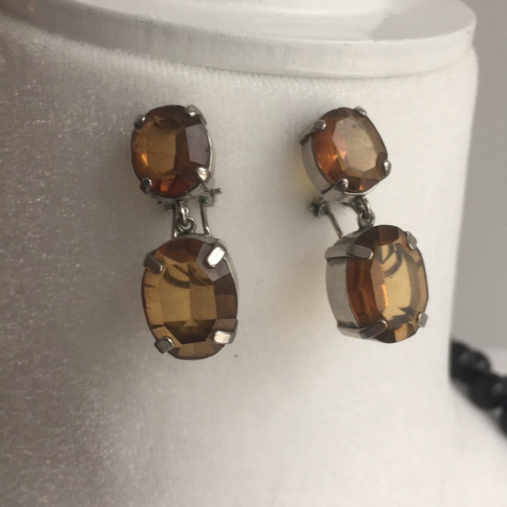 Jcrew honey colored earrings